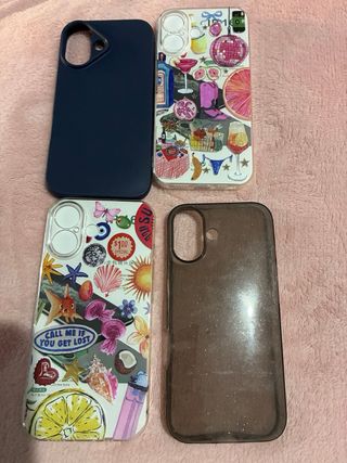 Lote de 4 fundas iphone 16