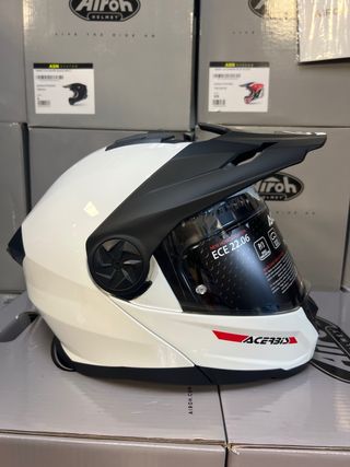 Casco moto XL TRAIL MODULAR Acerbis BLANCO