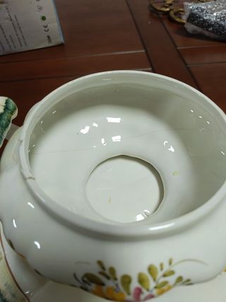 Sopera de porcelana años 80.