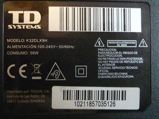 TV TD Systems K32DLX9H