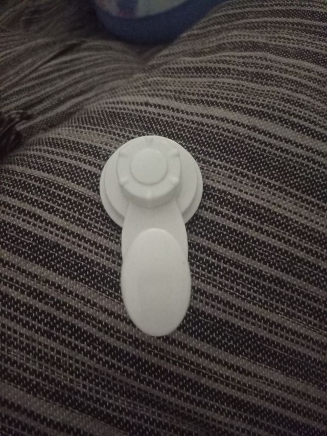 Minipercha blanca de plástico