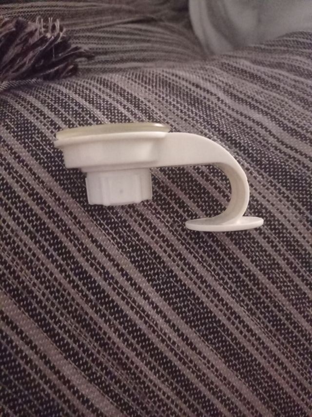 Minipercha blanca de plástico