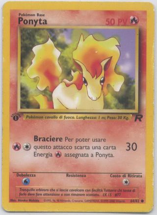 Carta Pokémon Ponyta team Rocket