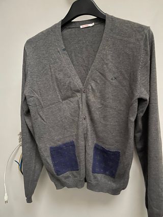 Cardigan SUN68 bimbo 12 anni grigio
