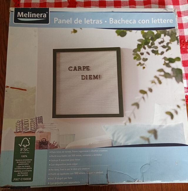 Bacheca lettere vintage