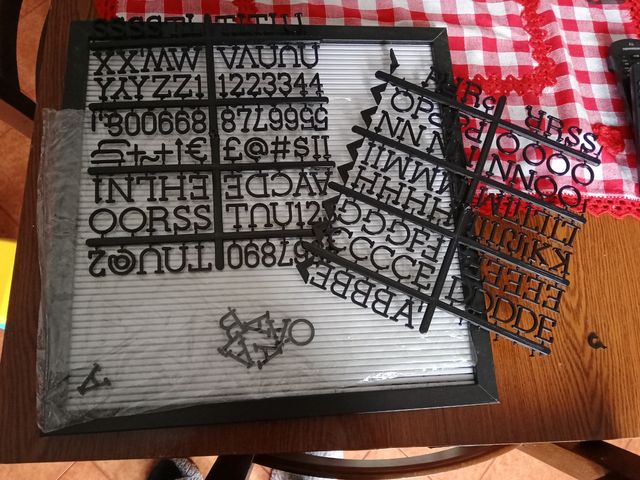 Bacheca lettere vintage