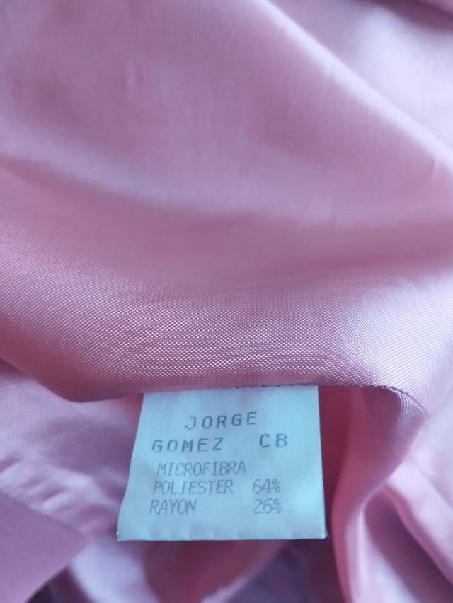 Chaqueta rosa elegante mujer