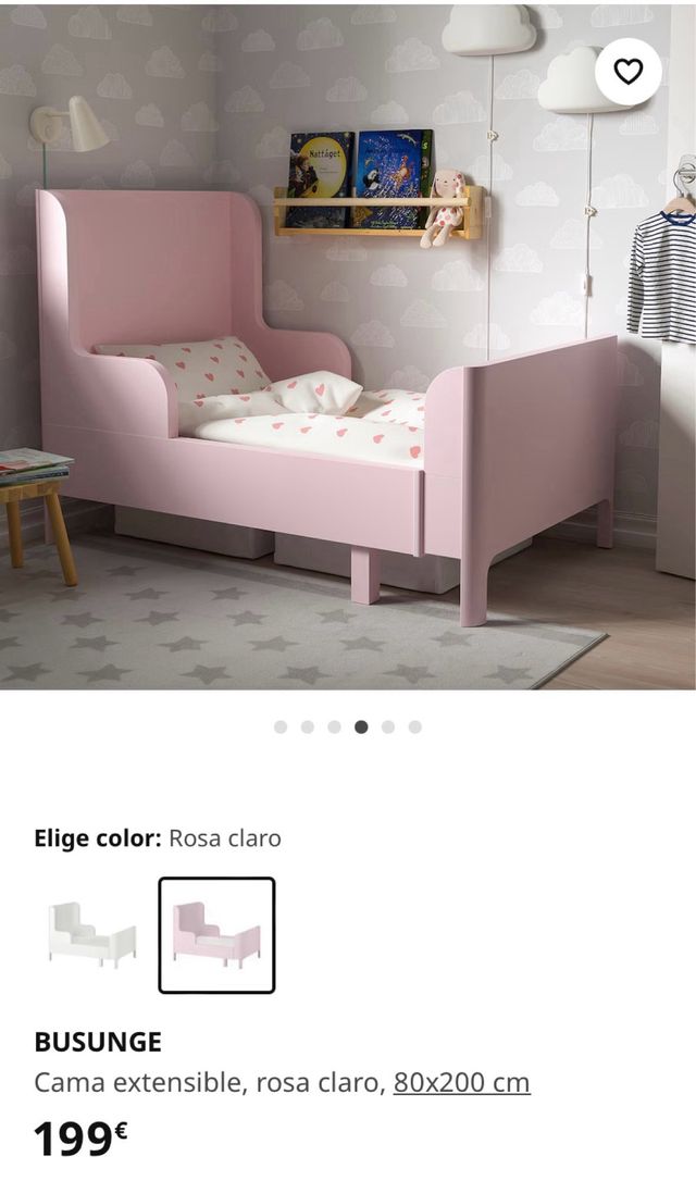 Cama Busunge evolutiva + colchón + protector