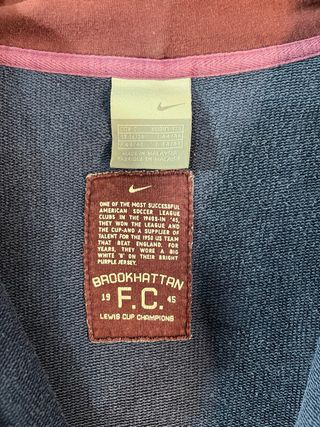 Sudadera Nike vintage Brookhattan F.C. azul S