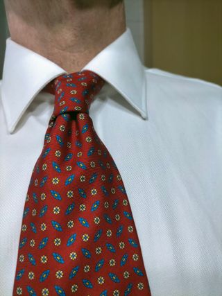 Corbata de seda italiana