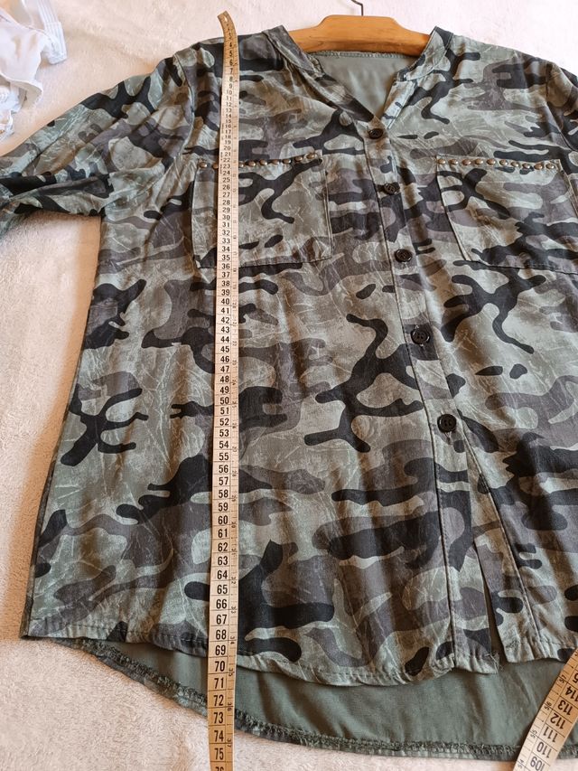 Blusa camuflaje mujer talla 46