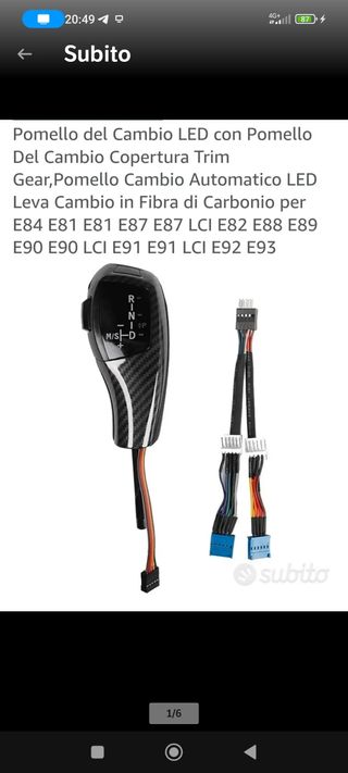 Pomello cambio LED BMW E81-E93