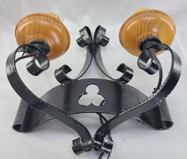 APLIQUE PARED DE FORJA ARTESANA - ESTÍLO RÚSTICO