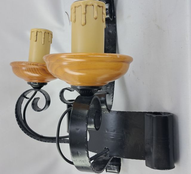 APLIQUE PARED DE FORJA ARTESANA - ESTÍLO RÚSTICO