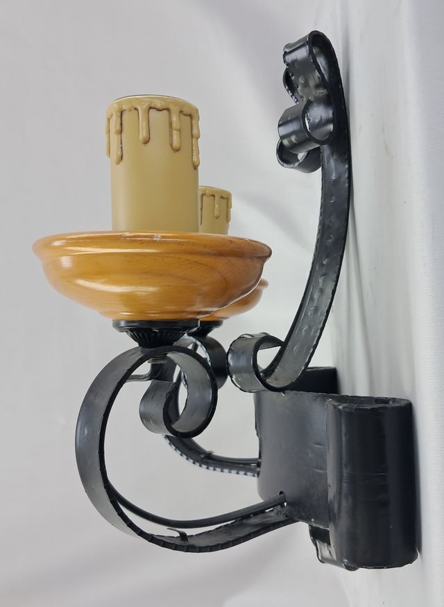 APLIQUE PARED DE FORJA ARTESANA - ESTÍLO RÚSTICO