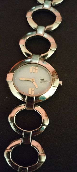 Reloj Lotus mujer plata blanco