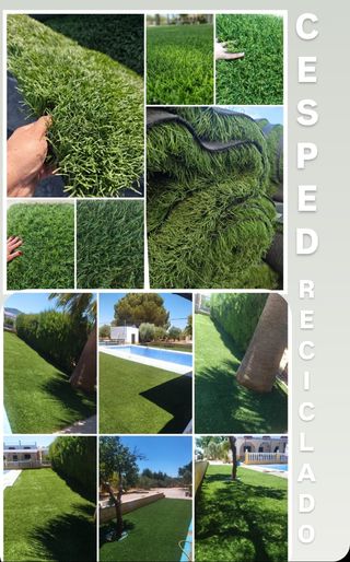 Césped reciclado