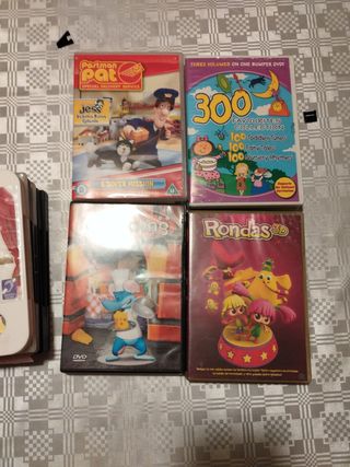 DVDs infantiles. Se venden juntos y por separado.