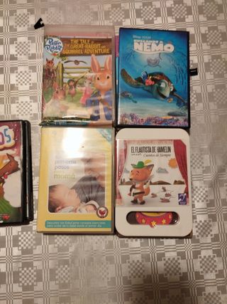 DVDs infantiles. Se venden juntos y por separado.
