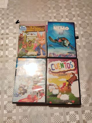 DVDs infantiles. Se venden juntos y por separado.