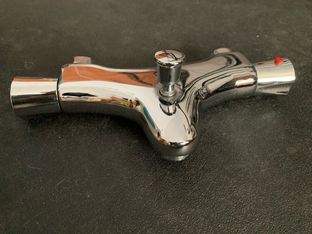 Grifo ducha metalico plateado