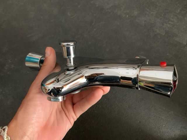 Grifo ducha metalico plateado