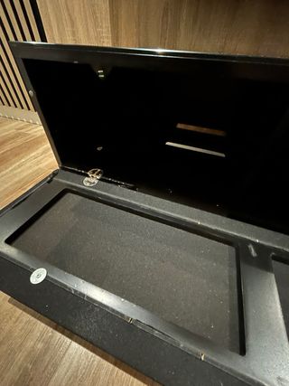 Mueble TV negro  Mueble equipo sonido