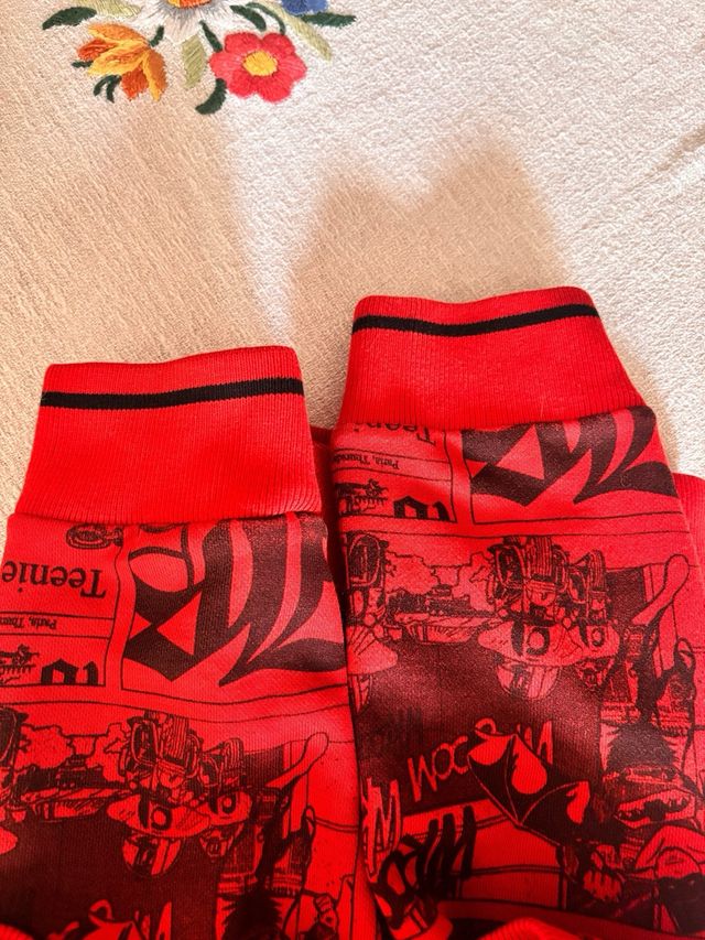 Felpa dossa con funetti Galliano