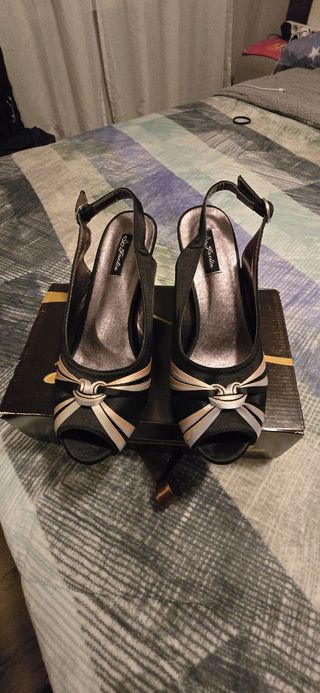 Zapatos mujer tacón 40 negros