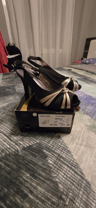 Zapatos mujer tacón 40 negros