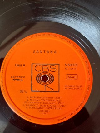 Vinilo Santana