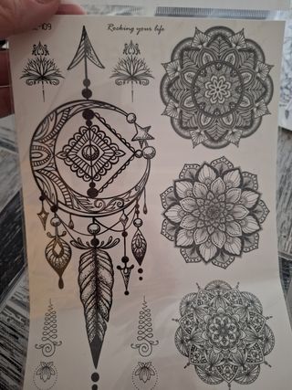 Tatuajes temporales - Mandalas