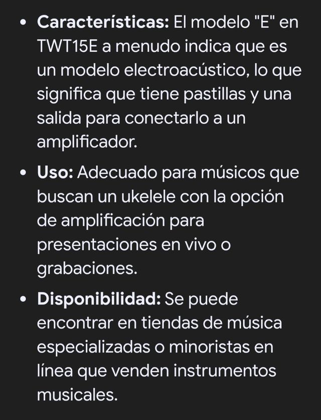 Ukelele Tanglewood Tiare TWT15E