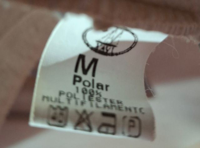 Chaqueta polar oversize tipo borreguito beige