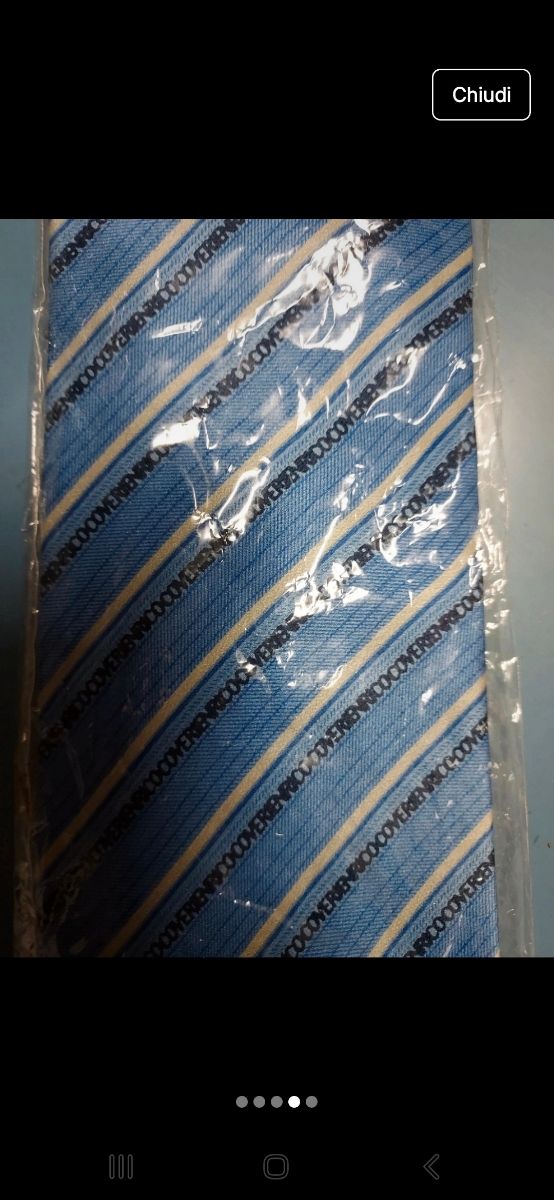 Cravatta Coveri azzurra nuova