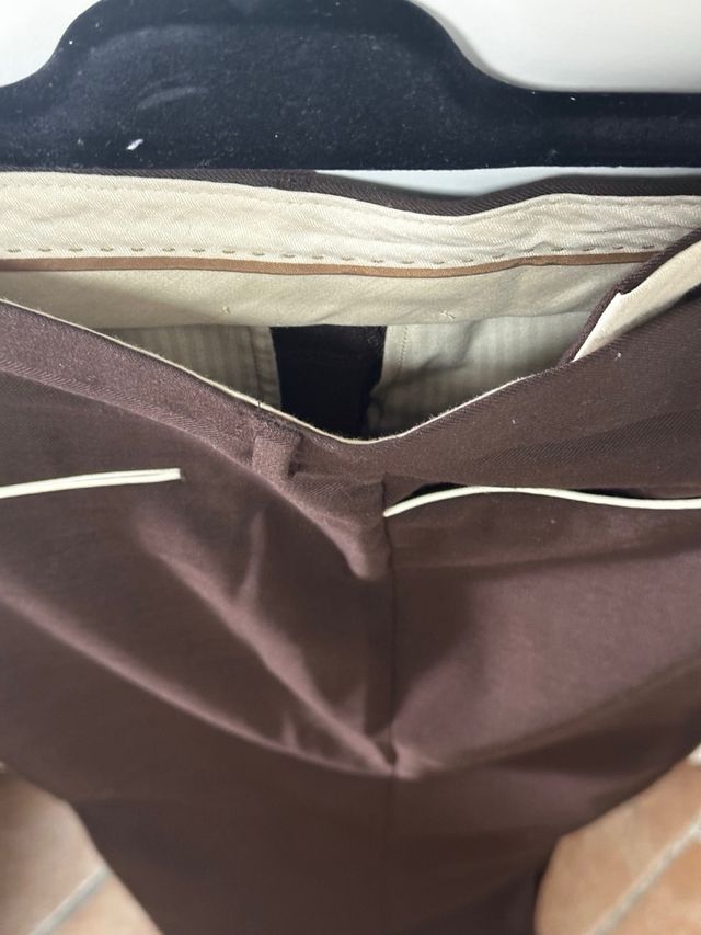 Zara x Harry Lambert Brown Pants