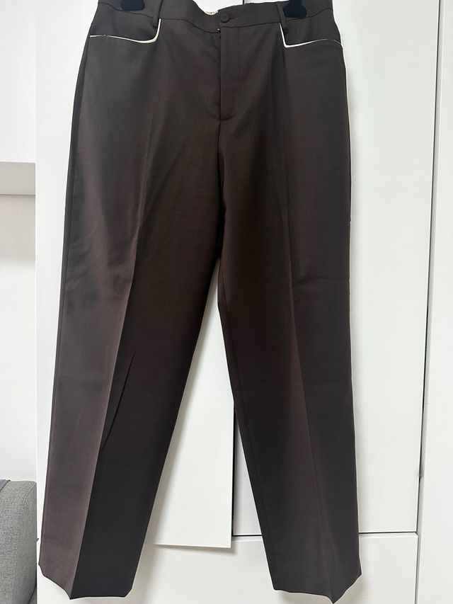 Zara x Harry Lambert Brown Pants