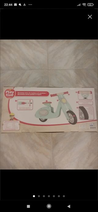 Bicicleta moto madera Playtive retro sin pedales