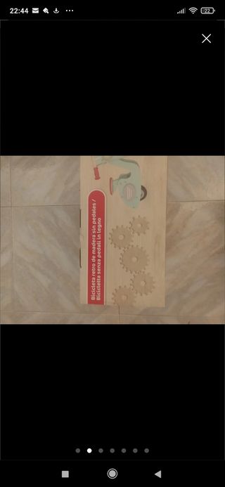 Bicicleta moto madera Playtive retro sin pedales