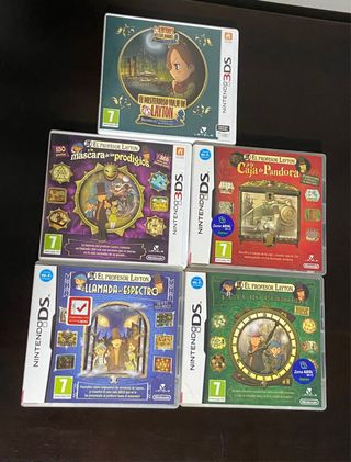 Profesor layton cajas y manuales