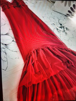 vestido rojo de fiesta
