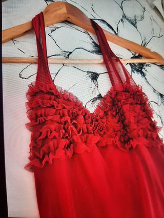 vestido rojo de fiesta