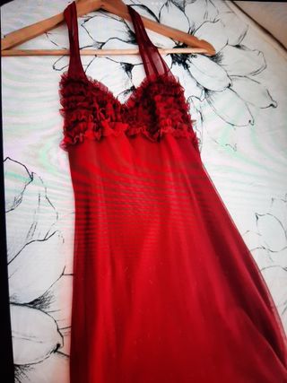 vestido rojo de fiesta