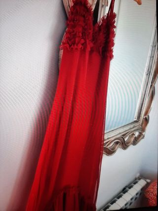 vestido rojo de fiesta