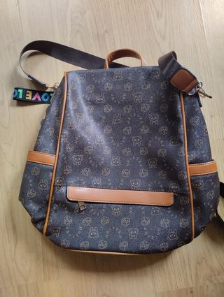 Mochila antirrobo naitoke marrón