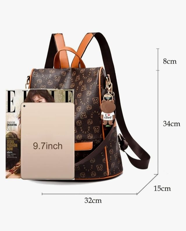 Mochila antirrobo naitoke marrón