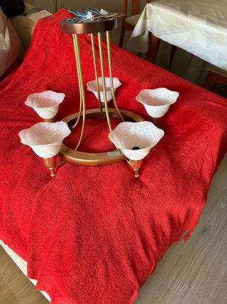 Lámpara techo 5 luces vintage