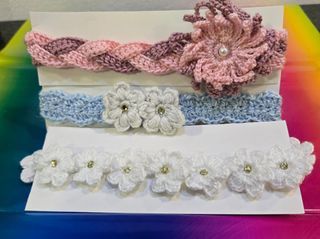 Diademas Crochet bebé y niñas