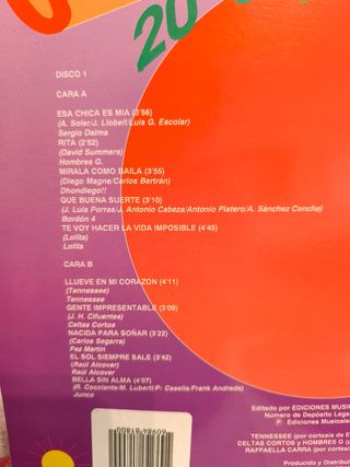 Caliente Caliente 20 Super Exitos. 2 Discos 1991.