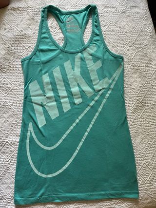 Camiseta Nike tirantes - Verde azulado